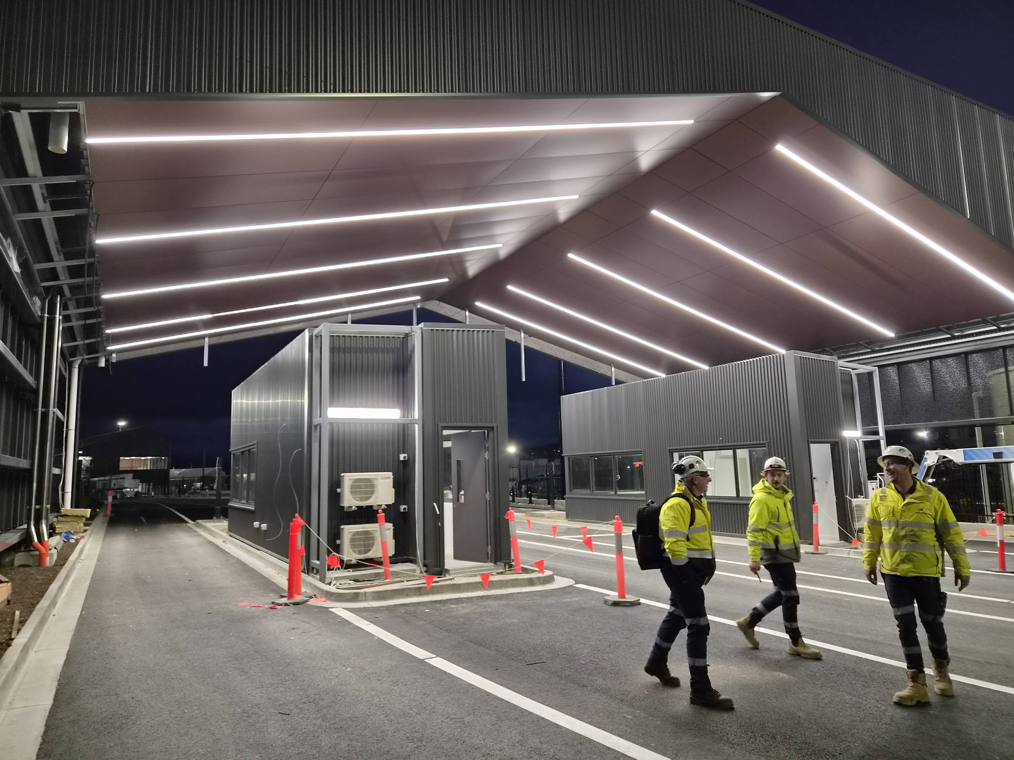 Terminal at night