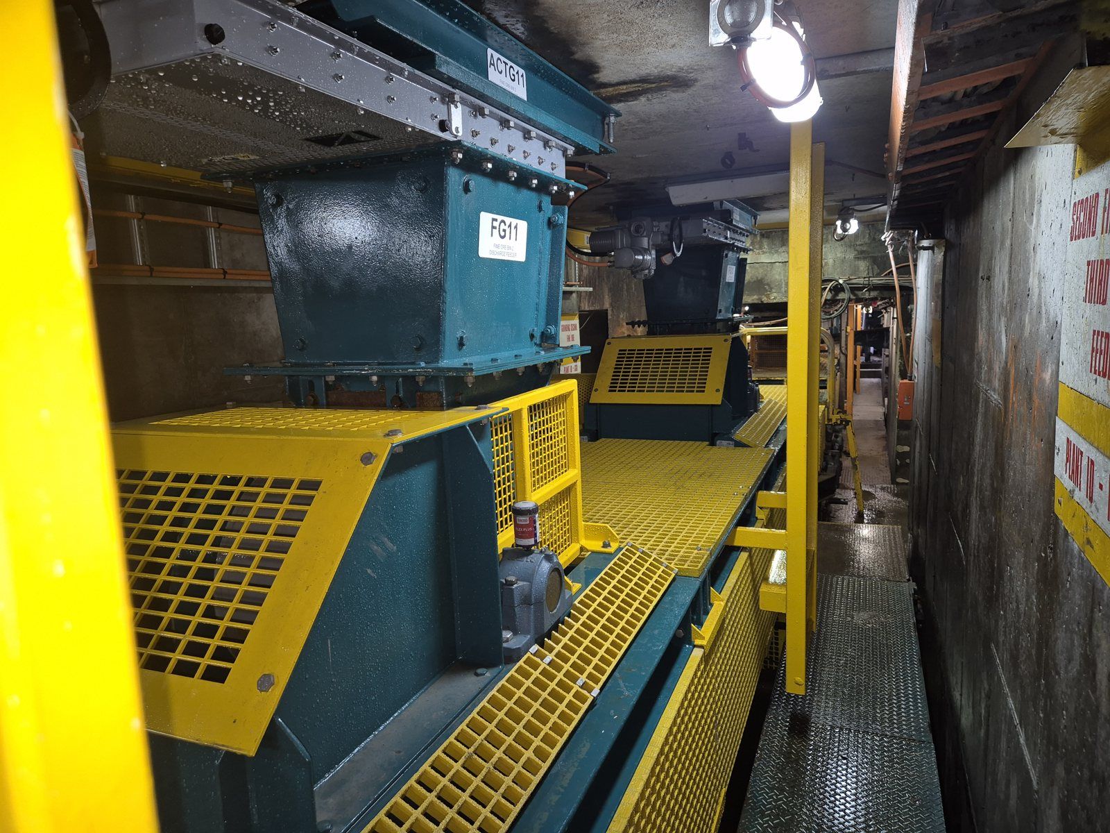 New fine ore bin discharge feeders at MMG Rosebery