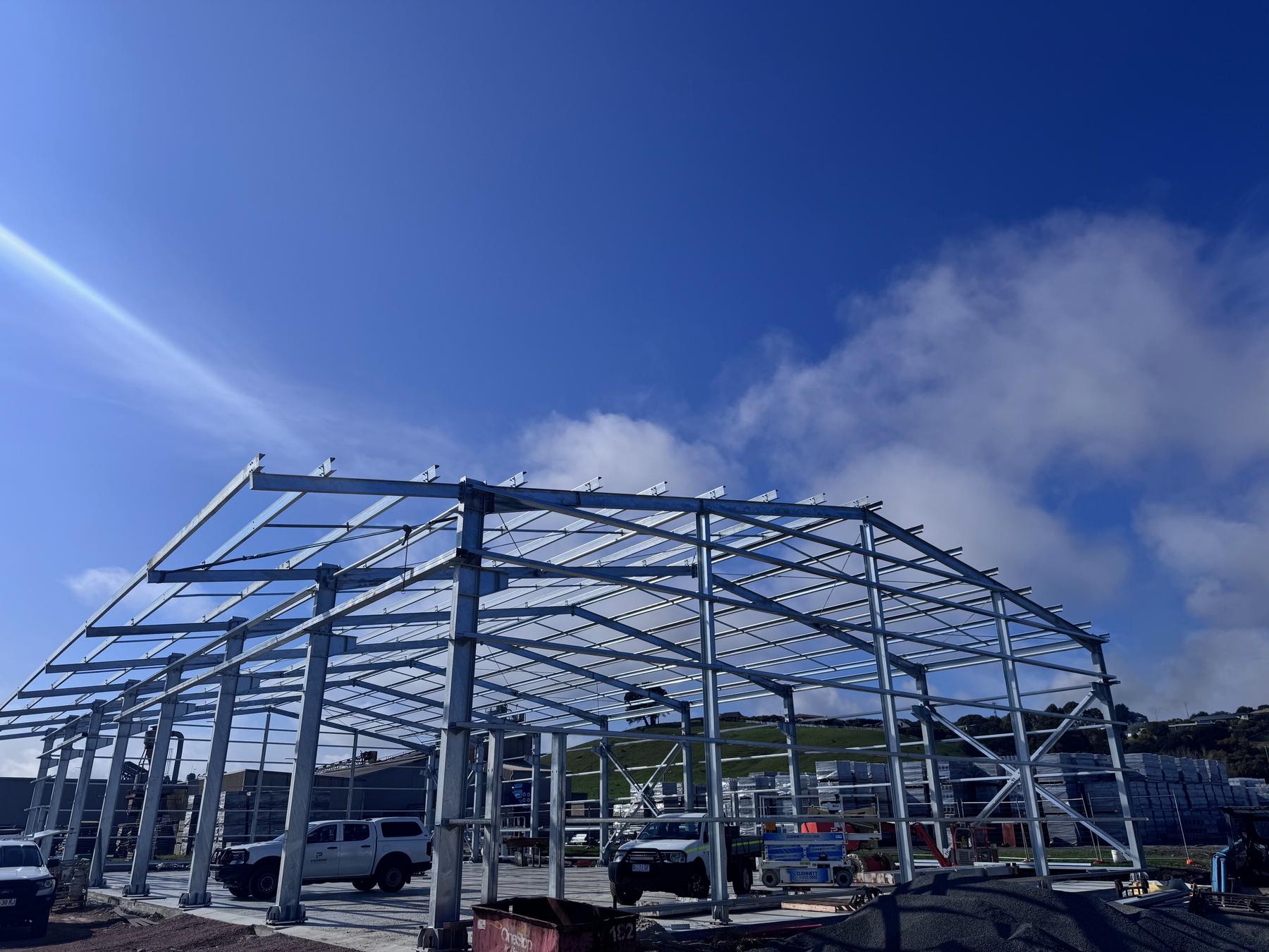 Structural steel frame